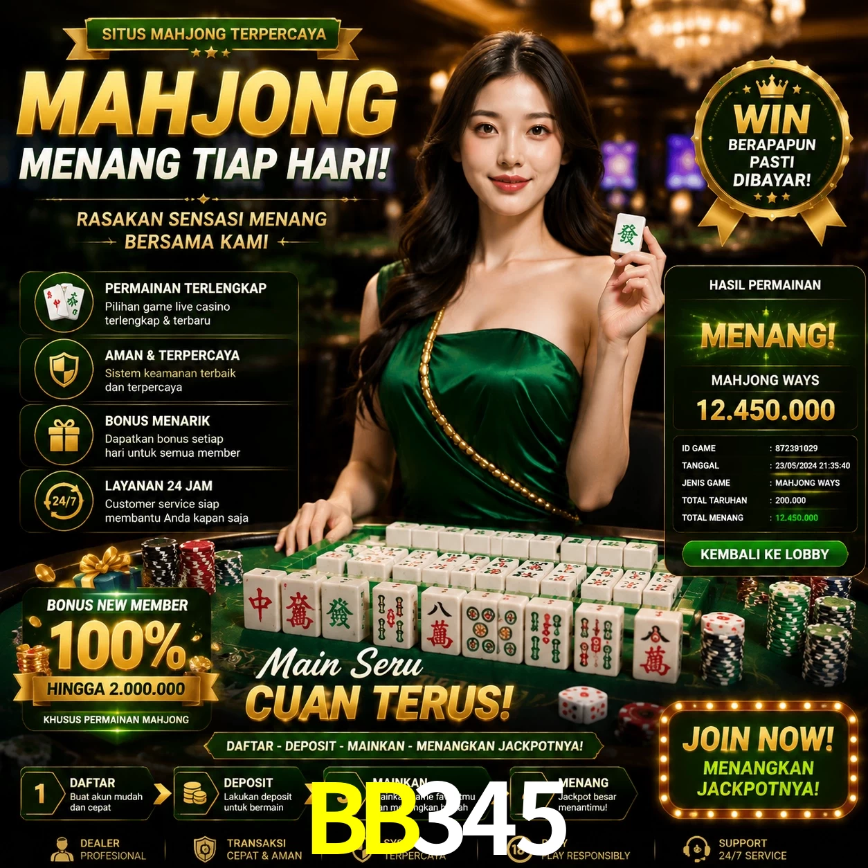 Cashback VIP BB345 - reembolso semanal
